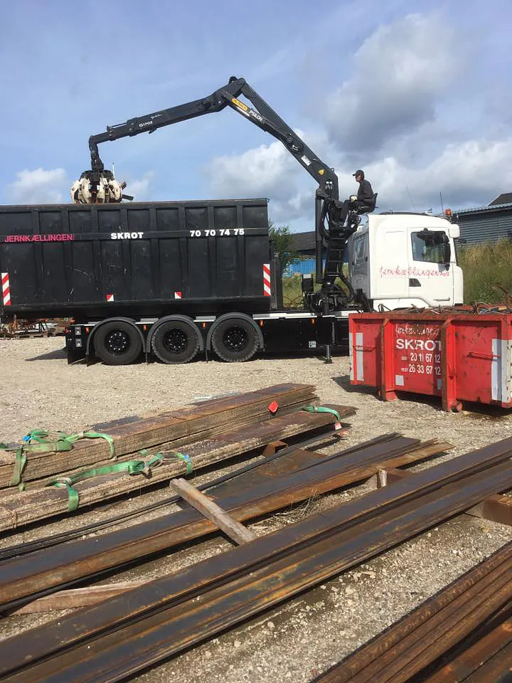 Opstilling af container